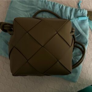 NWT Tiffany & Fred Brown Small Crossbody Bag